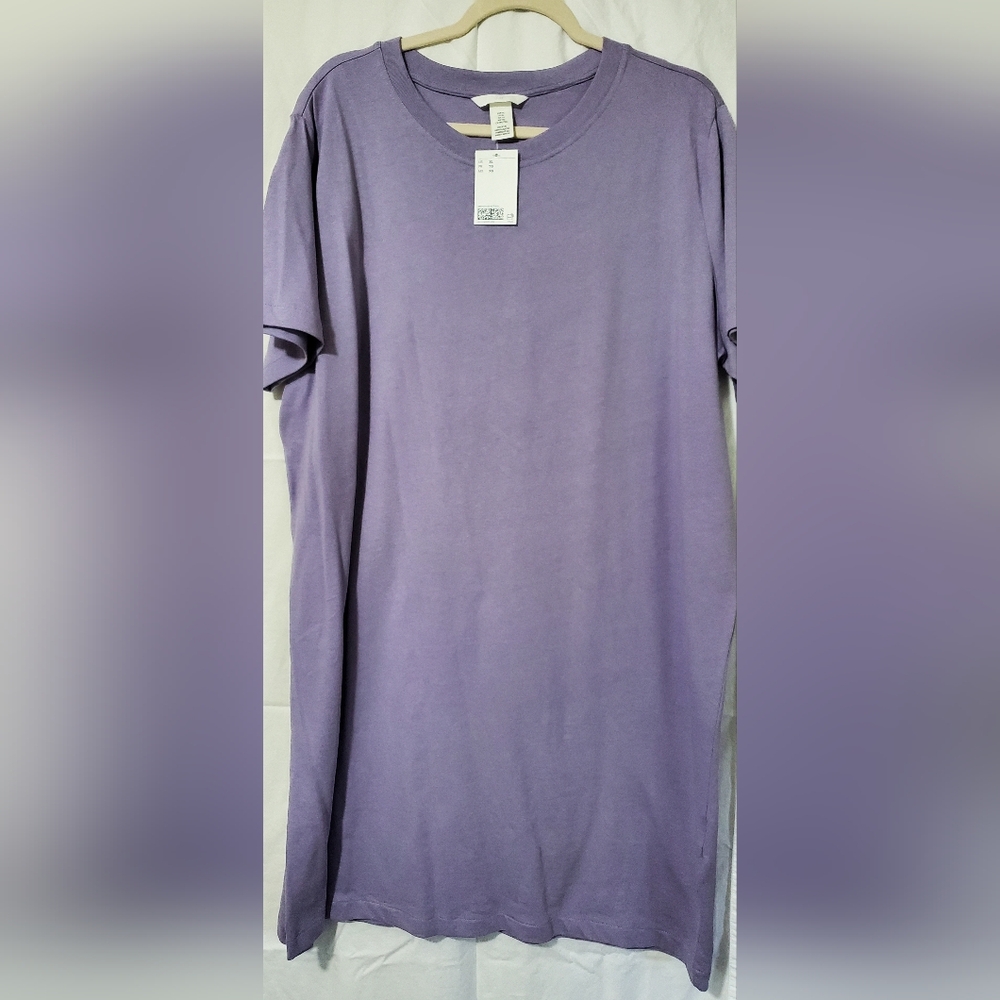 H&M Purple T-shirt Dress
